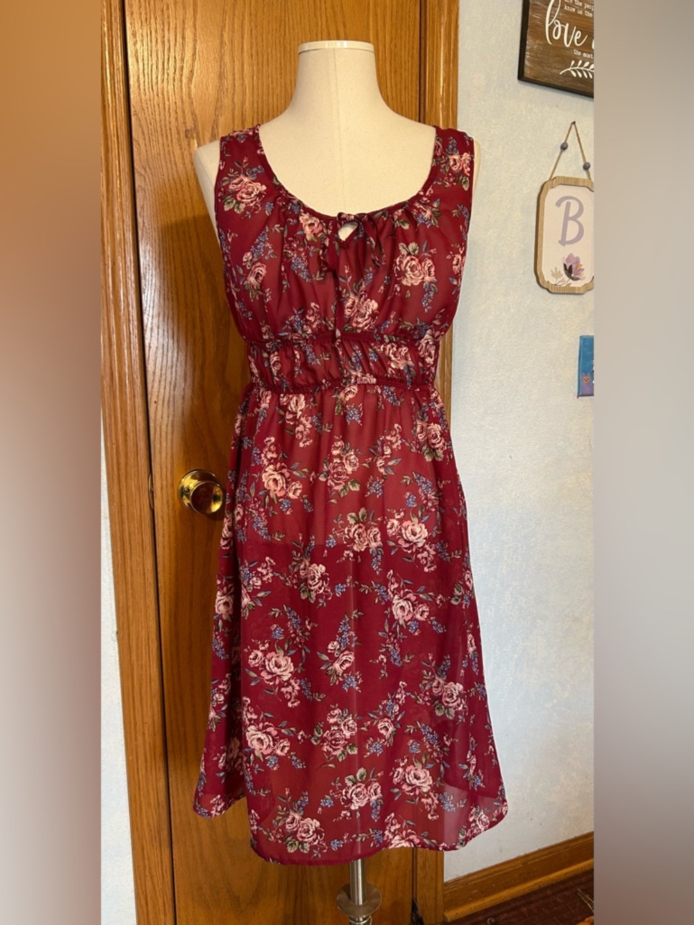 Maurice’s Floral Sheer Dress/CoverUp - Size Medium